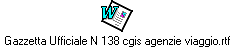 Gazzetta Ufficiale N 138 cgis agenzie viaggio.rtf